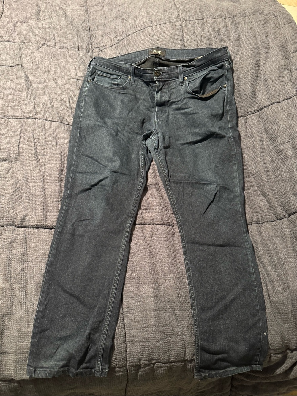 PAIGE Men's Indigo Straight-Leg Jeans